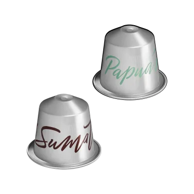 Aged Sumatra &amp; Papua New Guinea duo pakkaus capsule