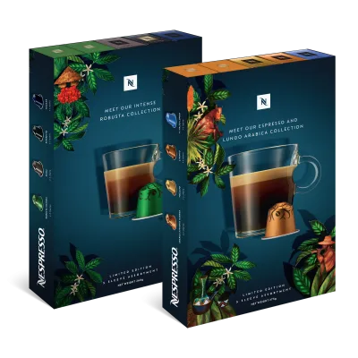 Arabica and Robusta 10 sleeve collection capsule