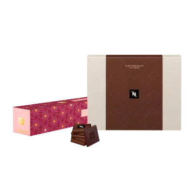 Festive Collection Sweet Almond &amp; Hibiscus &amp; Dark Chocolate Bundle capsule