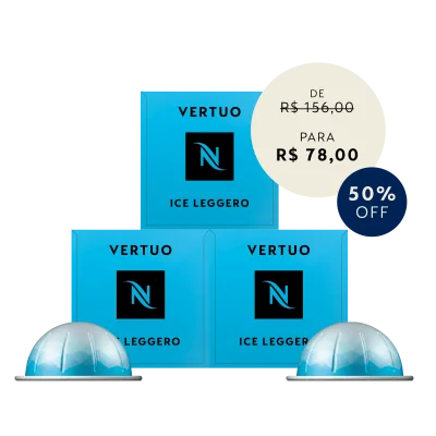 50% OFF - Iced Coffees Kit - 30 Caps Vertuo capsule