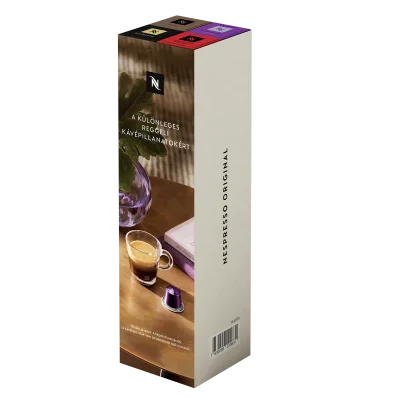 Morning intensive espresso coffee selection capsule