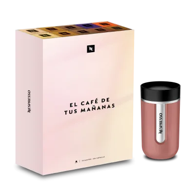 Capsule Pack El café de tus mañanas x100 + Travel Mug Terracota