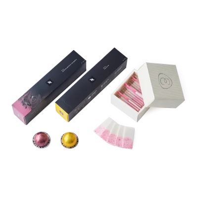 Vertuo Ameya Eitaro Milk x Strawberry &amp; Coffee Pairing Set capsule