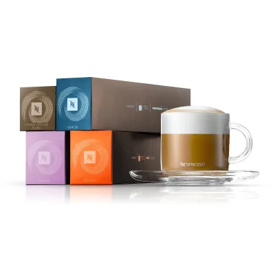 Vertuo Cappuccino Cups &amp; 4 Vertuo sleeves capsule