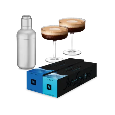 Vertuo Iced Coffee Mocktail Set Silver capsule
