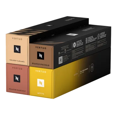 Vertuo Coffee selection for café inspired recipes capsule
